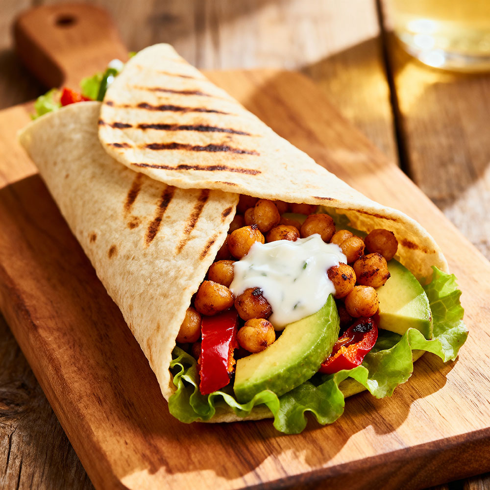 Roasted-Chickpea-Wrap
